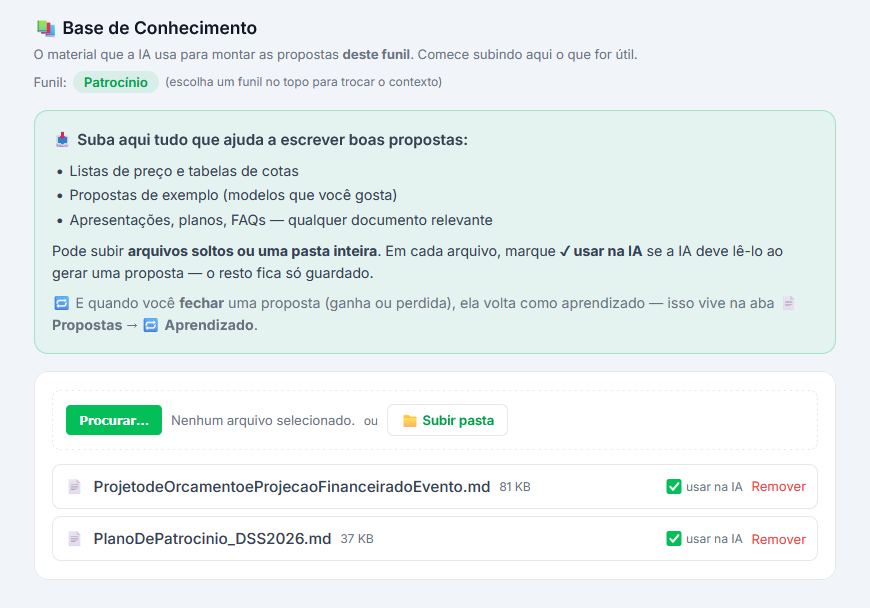 Base de conhecimento que ensina a IA